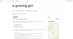 Desktop Screenshot of agrowinggirl.blogspot.com