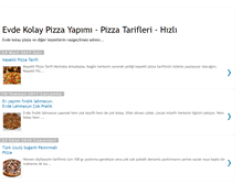 Tablet Screenshot of evdekolaypizza.blogspot.com