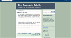 Desktop Screenshot of newdocumentsbulletin.blogspot.com