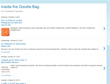 Tablet Screenshot of insidethegoodiebag.blogspot.com