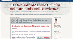 Desktop Screenshot of cognomematernoitalia.blogspot.com