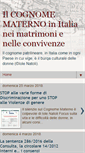 Mobile Screenshot of cognomematernoitalia.blogspot.com