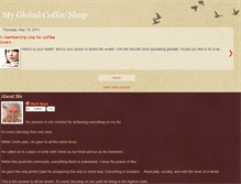 Tablet Screenshot of myglobalcoffeeshop.blogspot.com