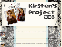 Tablet Screenshot of kirstensproject365.blogspot.com