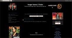 Desktop Screenshot of hunger-games-2-movie-trailer.blogspot.com