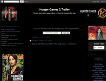 Tablet Screenshot of hunger-games-2-movie-trailer.blogspot.com