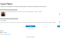 Tablet Screenshot of lizasfibers.blogspot.com