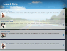 Tablet Screenshot of desire2shop.blogspot.com