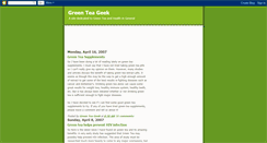 Desktop Screenshot of greenteageek.blogspot.com