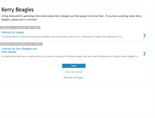 Tablet Screenshot of kerrybeagles.blogspot.com
