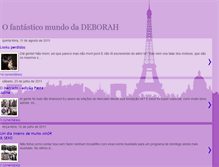 Tablet Screenshot of ofantasticomundodadeborah.blogspot.com