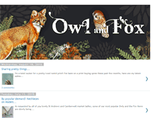 Tablet Screenshot of owlfox.blogspot.com