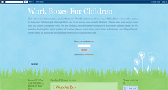 Desktop Screenshot of childworkboxes.blogspot.com