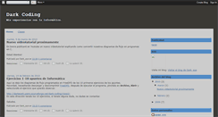 Desktop Screenshot of dark-coding.blogspot.com