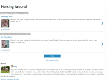 Tablet Screenshot of holly-horsingaround.blogspot.com