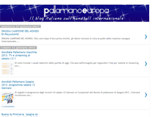 Tablet Screenshot of pallamanoeuropa.blogspot.com