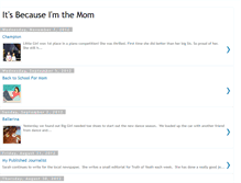Tablet Screenshot of itsbecauseimthemom.blogspot.com