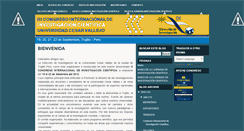 Desktop Screenshot of congresoinvestigacionucv.blogspot.com