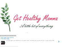 Tablet Screenshot of gethealthymomma.blogspot.com