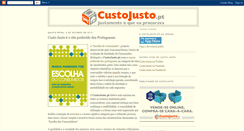 Desktop Screenshot of custojusto.blogspot.com