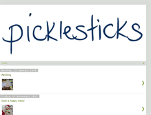 Tablet Screenshot of picklesticks.blogspot.com