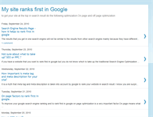 Tablet Screenshot of mysiteranksfirst-ingoogle.blogspot.com