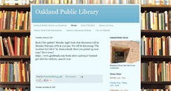 Desktop Screenshot of oakland-library.blogspot.com