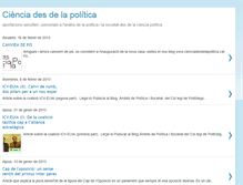 Tablet Screenshot of cienciadesdelapolitica.blogspot.com