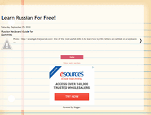 Tablet Screenshot of learnrussianforfree.blogspot.com
