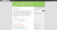 Desktop Screenshot of consciouslink.blogspot.com