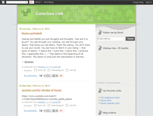 Tablet Screenshot of consciouslink.blogspot.com