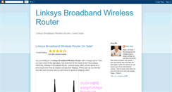 Desktop Screenshot of linksys-broadband-wireless-router.blogspot.com