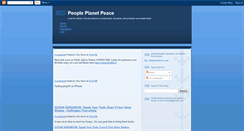 Desktop Screenshot of peopleplanetpeace.blogspot.com