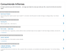 Tablet Screenshot of consumiendoinfiernos.blogspot.com