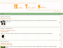 Tablet Screenshot of bookstimeandsilence.blogspot.com