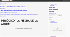 Desktop Screenshot of lapiedrayu.blogspot.com