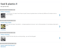 Tablet Screenshot of foodandplastics.blogspot.com