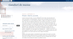 Desktop Screenshot of ganduri-de-mama.blogspot.com