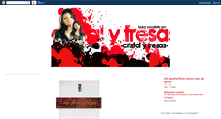 Desktop Screenshot of cristalyfresas.blogspot.com