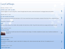 Tablet Screenshot of lazycatsleeps.blogspot.com