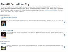 Tablet Screenshot of aallsecondline.blogspot.com