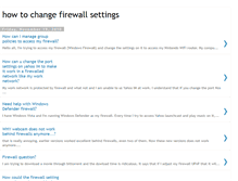 Tablet Screenshot of howtochangefirewallsettings.blogspot.com