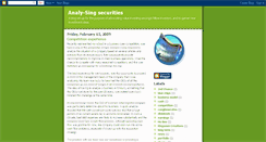 Desktop Screenshot of analysingsecurities.blogspot.com