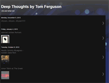 Tablet Screenshot of deepthoughtsbytomferguson.blogspot.com