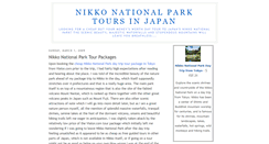 Desktop Screenshot of nikkonationalparktours.blogspot.com