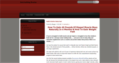 Desktop Screenshot of bodybuildingroutinexx.blogspot.com