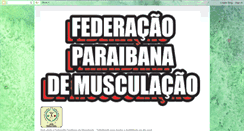 Desktop Screenshot of federacaopbdemusculacao.blogspot.com