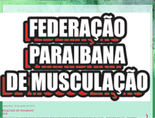 Tablet Screenshot of federacaopbdemusculacao.blogspot.com