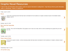 Tablet Screenshot of graphicnovelresources.blogspot.com