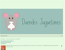 Tablet Screenshot of duendesjuguetones.blogspot.com